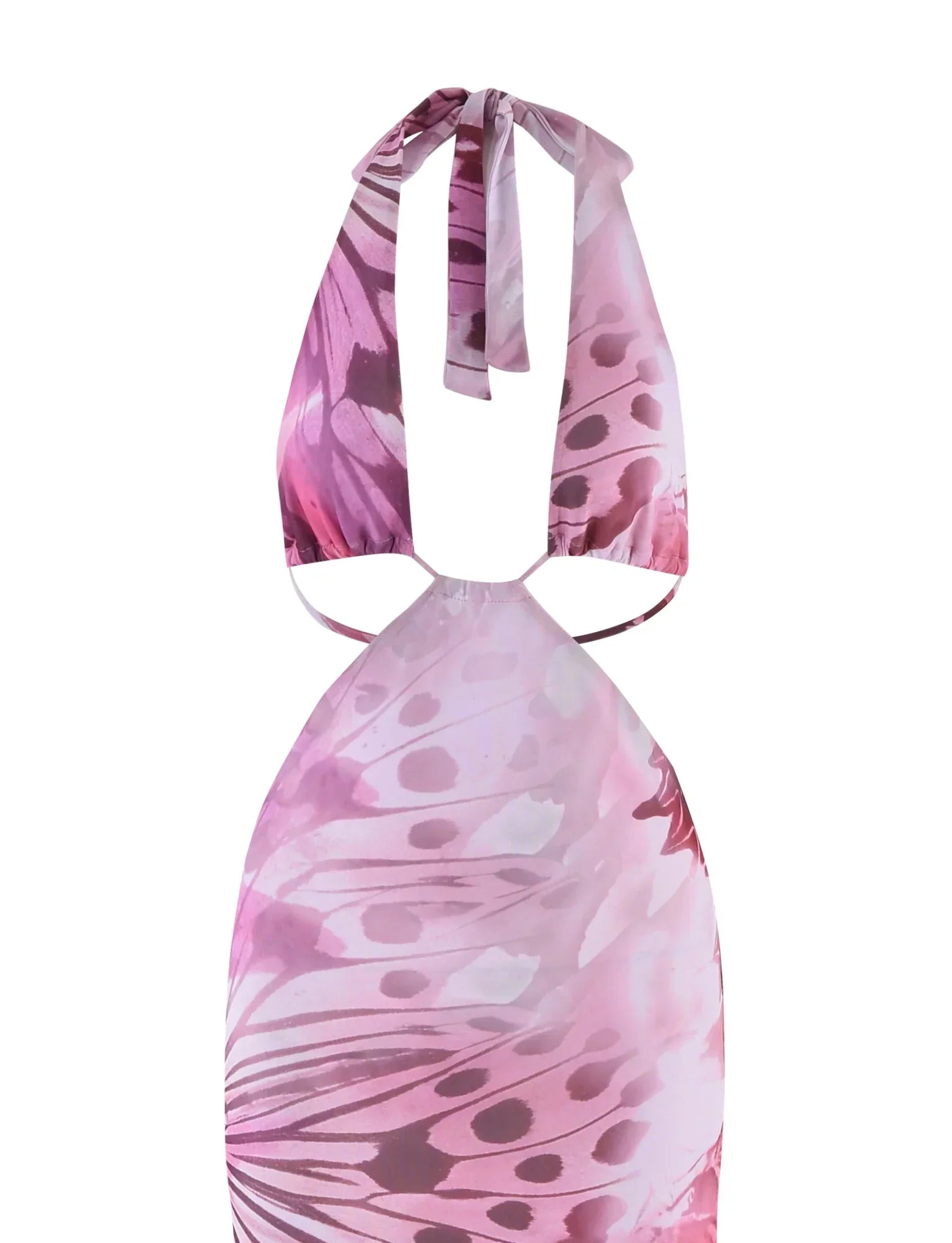 SOLEIL MAXI DRESS MACRO BUTTERFLY