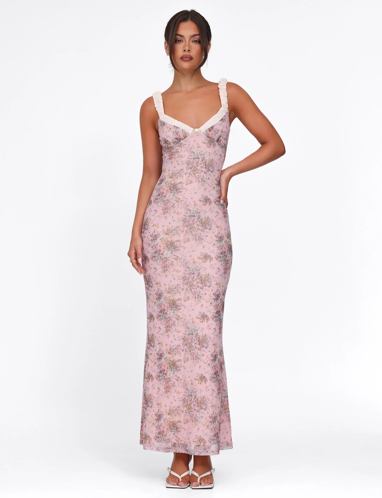 AMARAN DRESS PINK CAMO FLORAL