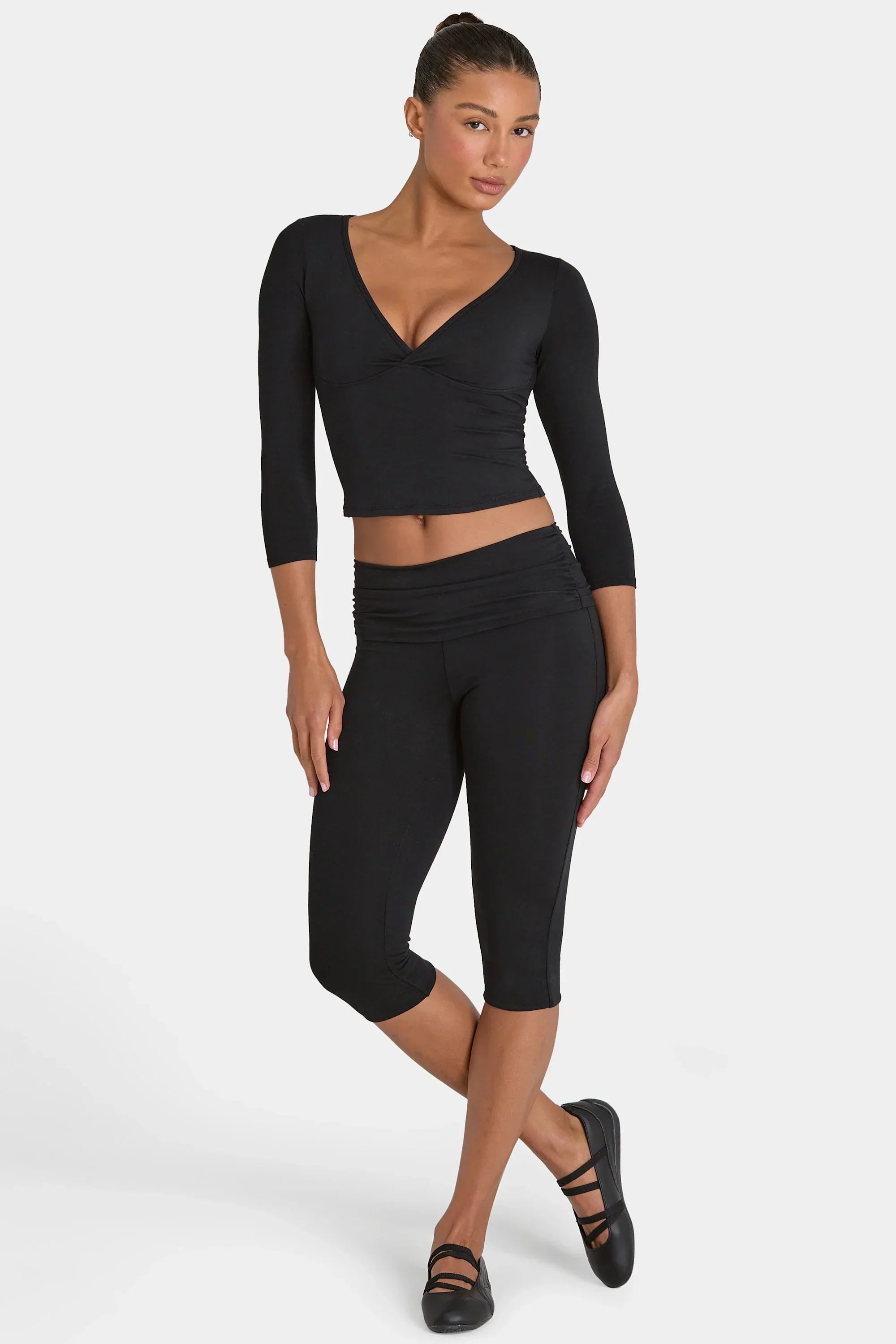 ButterCloud Capri Leggings in Black