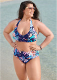 High Waist Bikini Bottom Moonlit Blooms