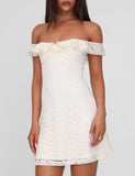 DENALI LACE MINI DRESS CREAM LACE