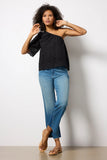 Nash Eyelet One Shoulder Top