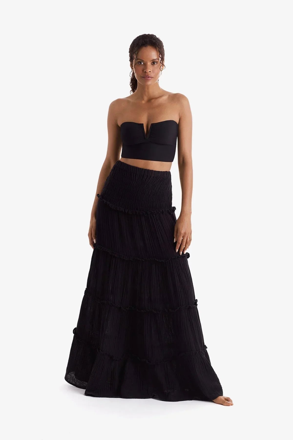 Reef Convertible Skirt Black Bliss Gauze