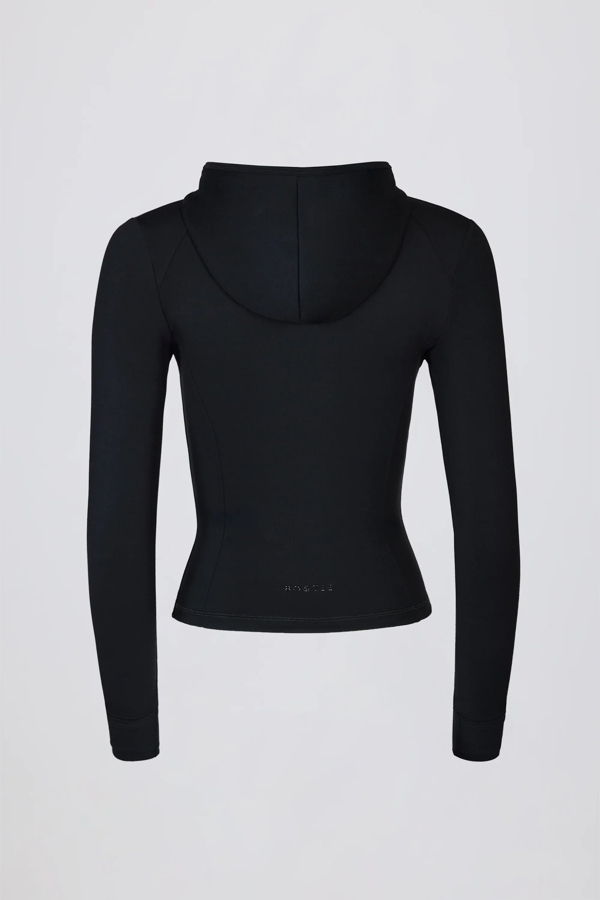 Soft Active Hooded Mid Layer Jacket in Black