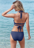 Laguna Wrap Underwire Top Ultramarine Blue