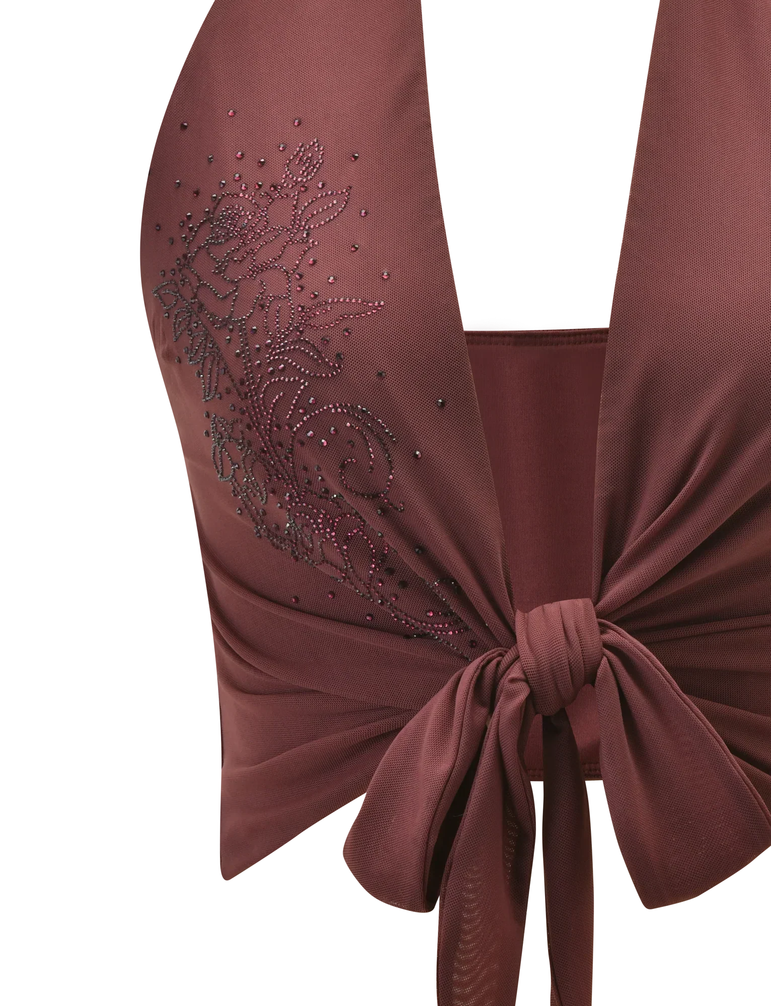 GEORGIE DIAMANTE TOP CHOCOLATE