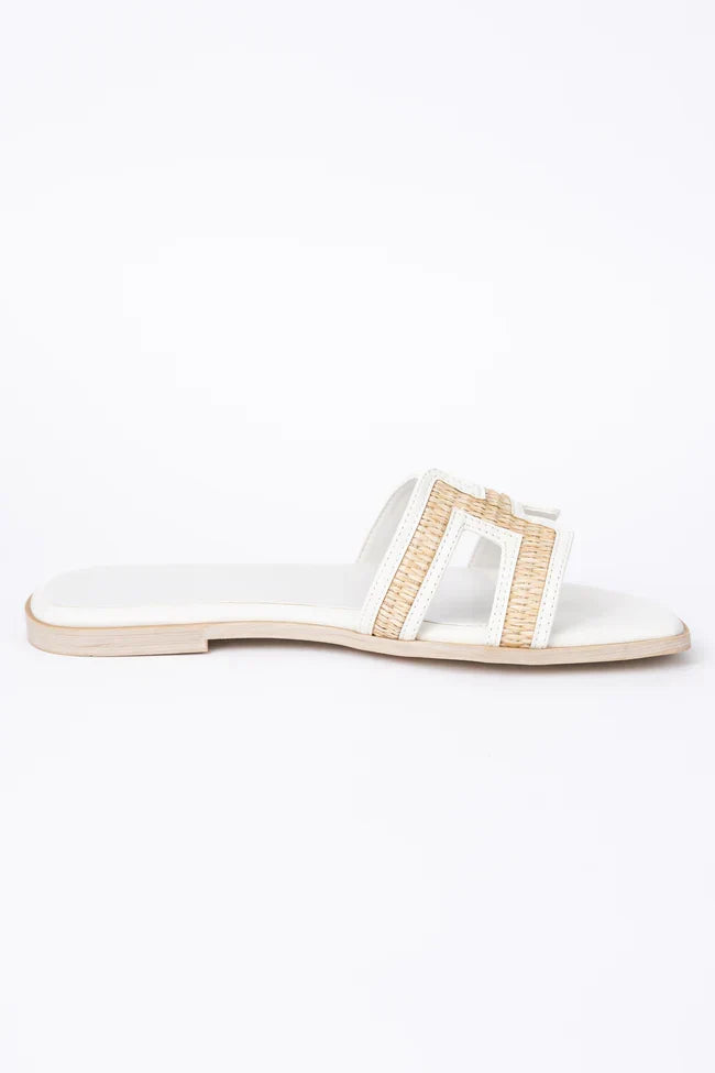 Ena White Sandals