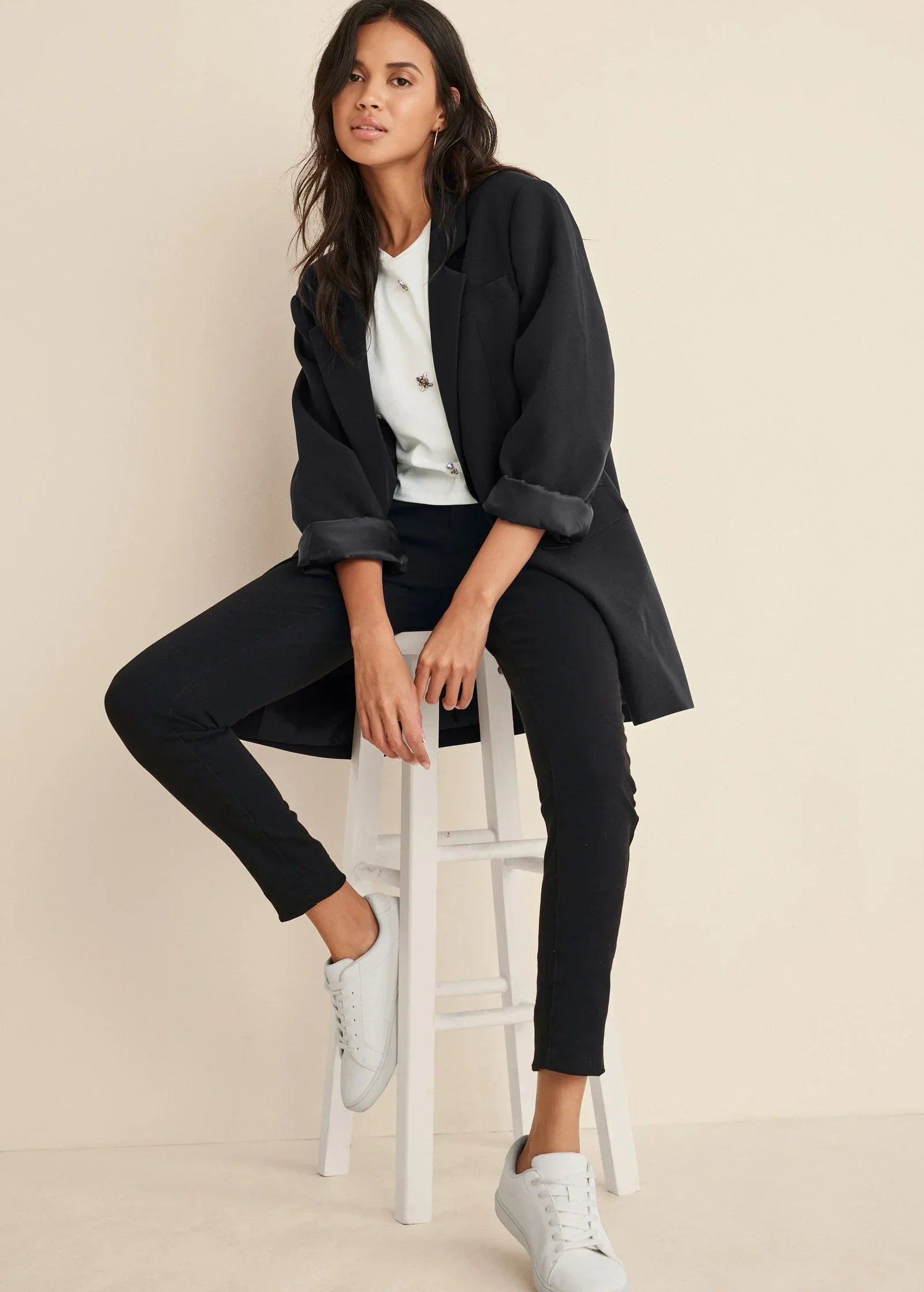 Oversized Blazer Jet Black