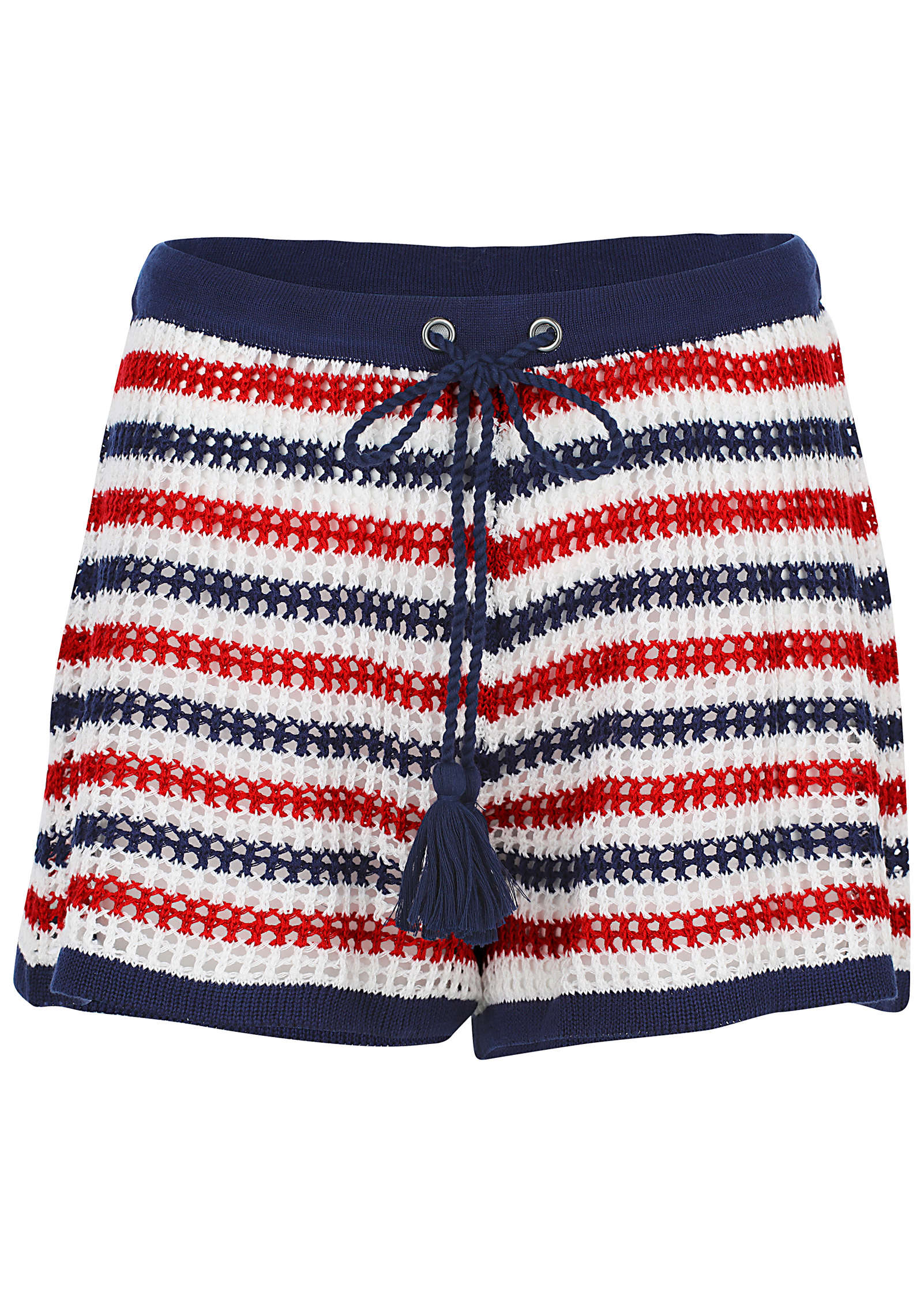 Crochet Cover Up Shorts Americana