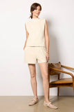Renne Faux Suede Top