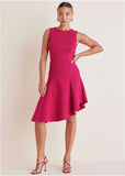 Luxe Scuba High Low Dress Vivacious