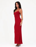 OCTAVIA MAXI DRESS RED CHERRY RED