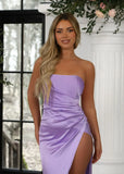 Pixie Satin Gown Lilac