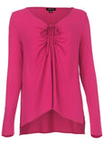 Ruched Tie Front Top Vivacious