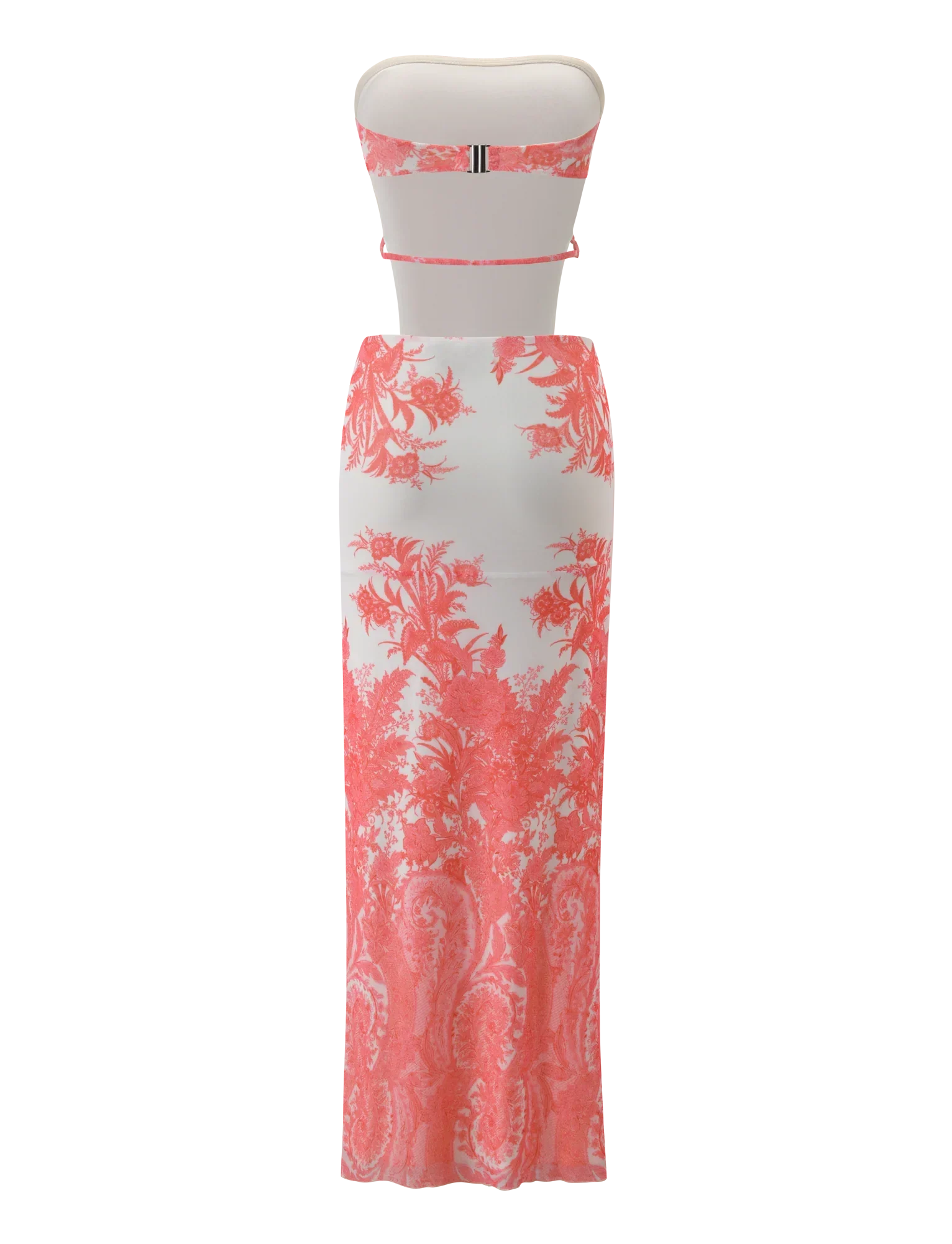 POPPI MAXI DRESS CORAL TAPESTRY