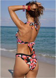 Ruffle Anguilla Bikini Top Cartoon Poppy