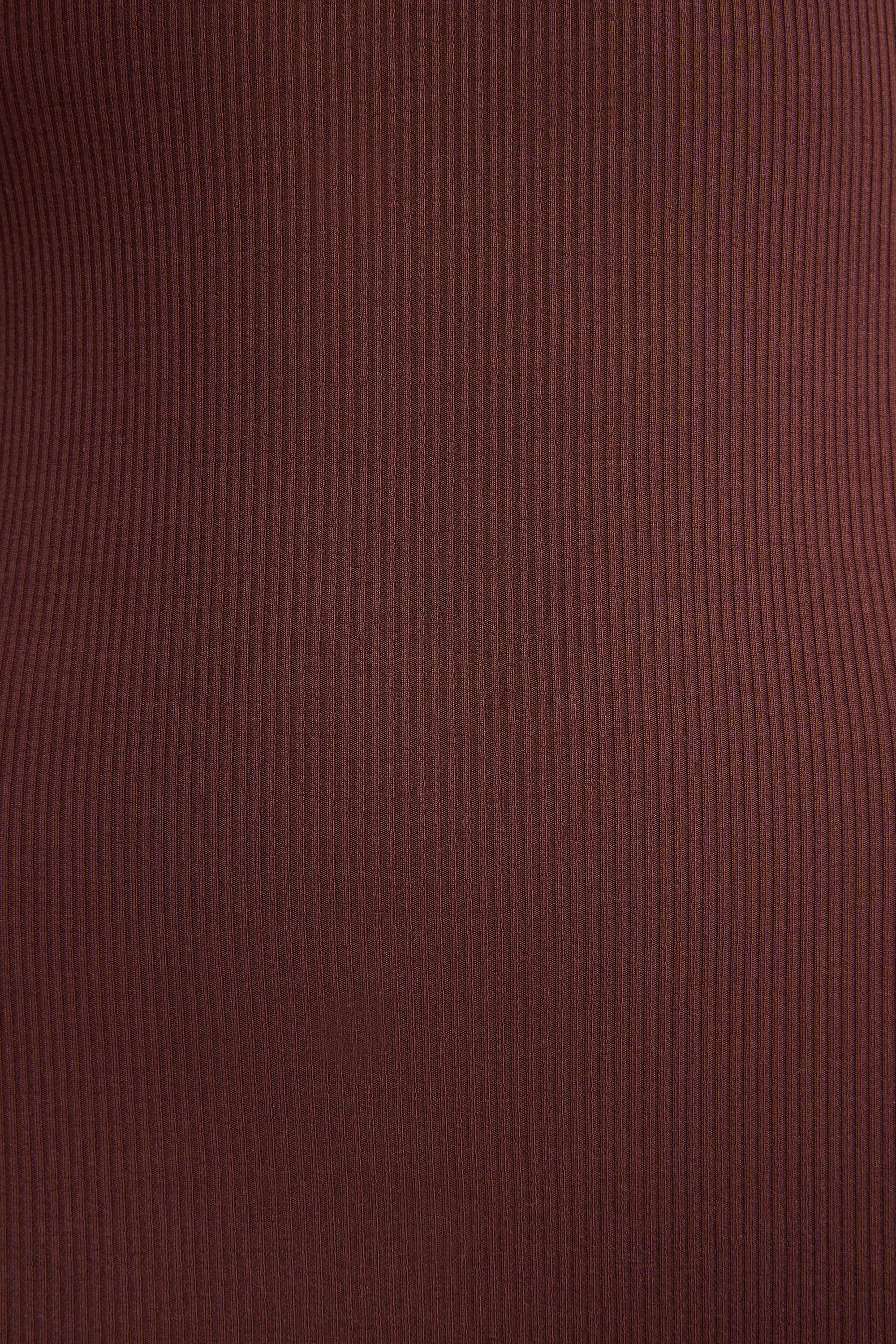 Modal Scoop Neck Maxi Dress in Chocolate