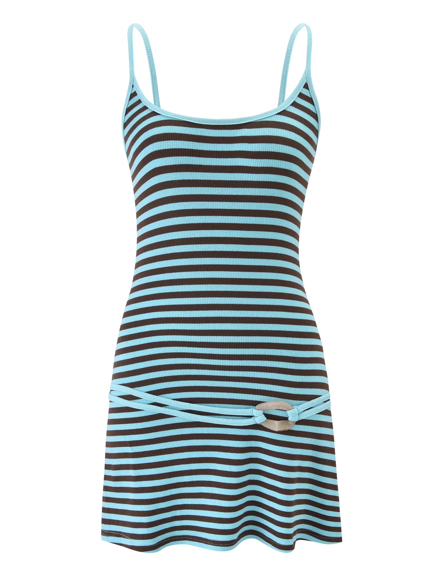 CELESTE MINI DRESS BLUE STRIPE