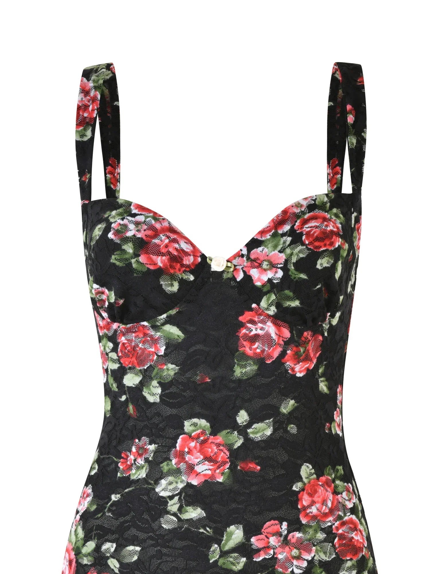 ANDEE MINI DRESS BLACK FLORAL BLACKROSE