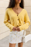 Kathryn Yellow Long Sleeve Cardigan SALE