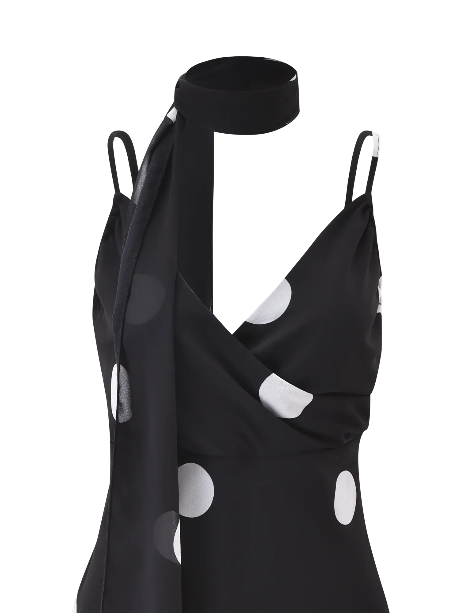 AYDIN SCARF TOP BLACK