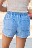 Lauren Chambray Pull On Shorts