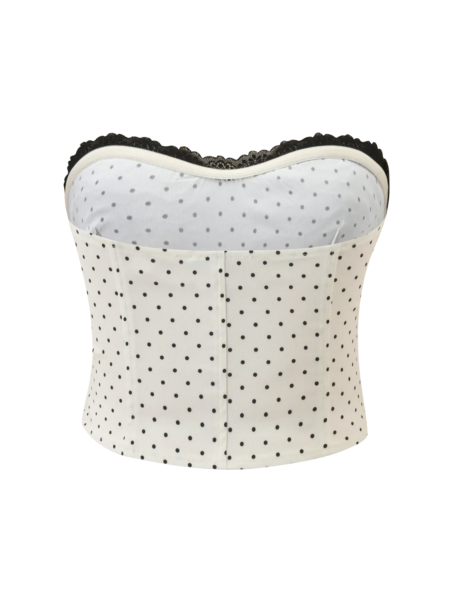 KITTIE LACE CORSET CREAM DOT