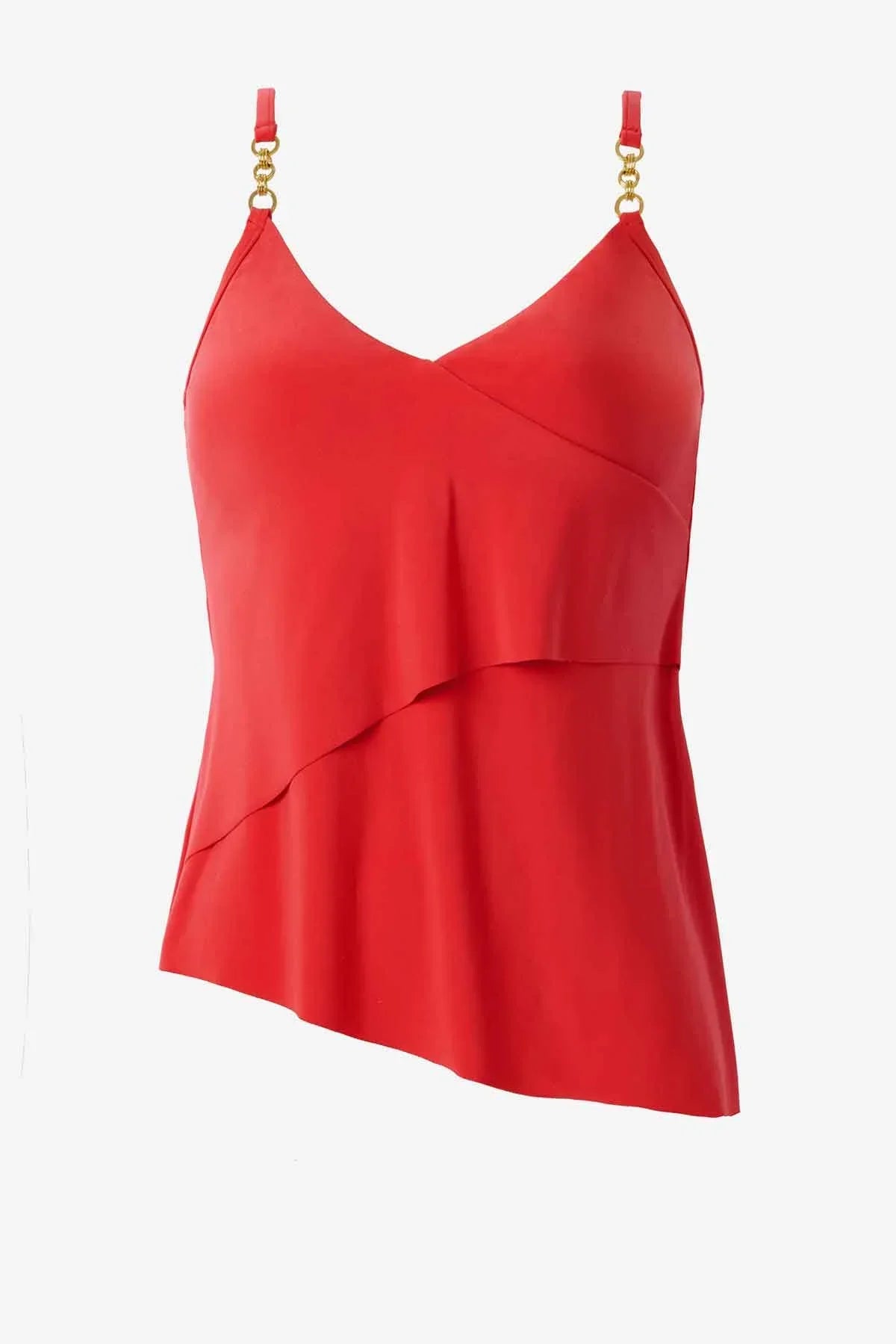 Eliza Tankini Top in Chain Link