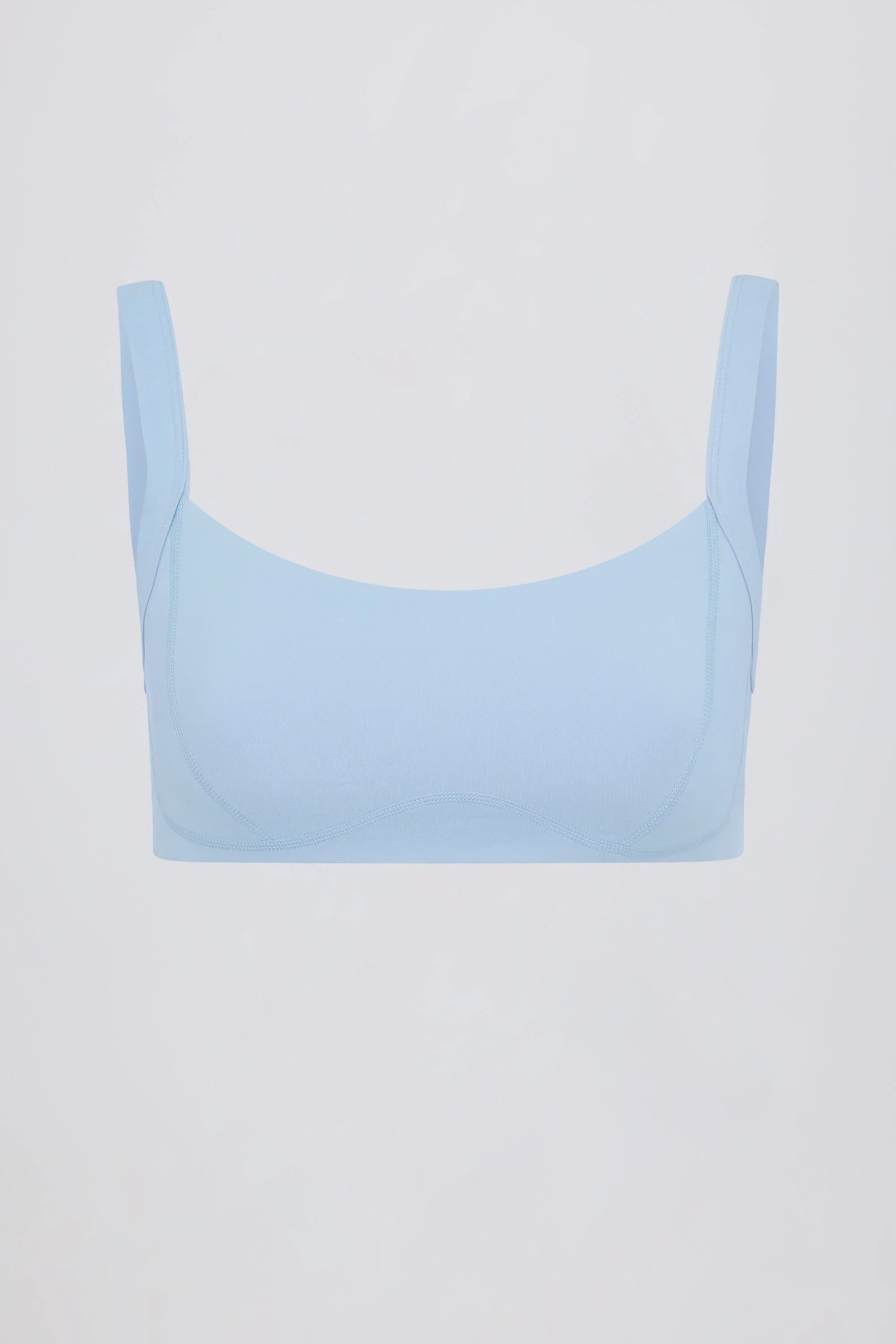 Soft Active Seam Detail Sports Bra in Sky