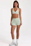 Soft Active Mini Shorts in Pistachio