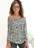 Tie Waist Blouse Black White