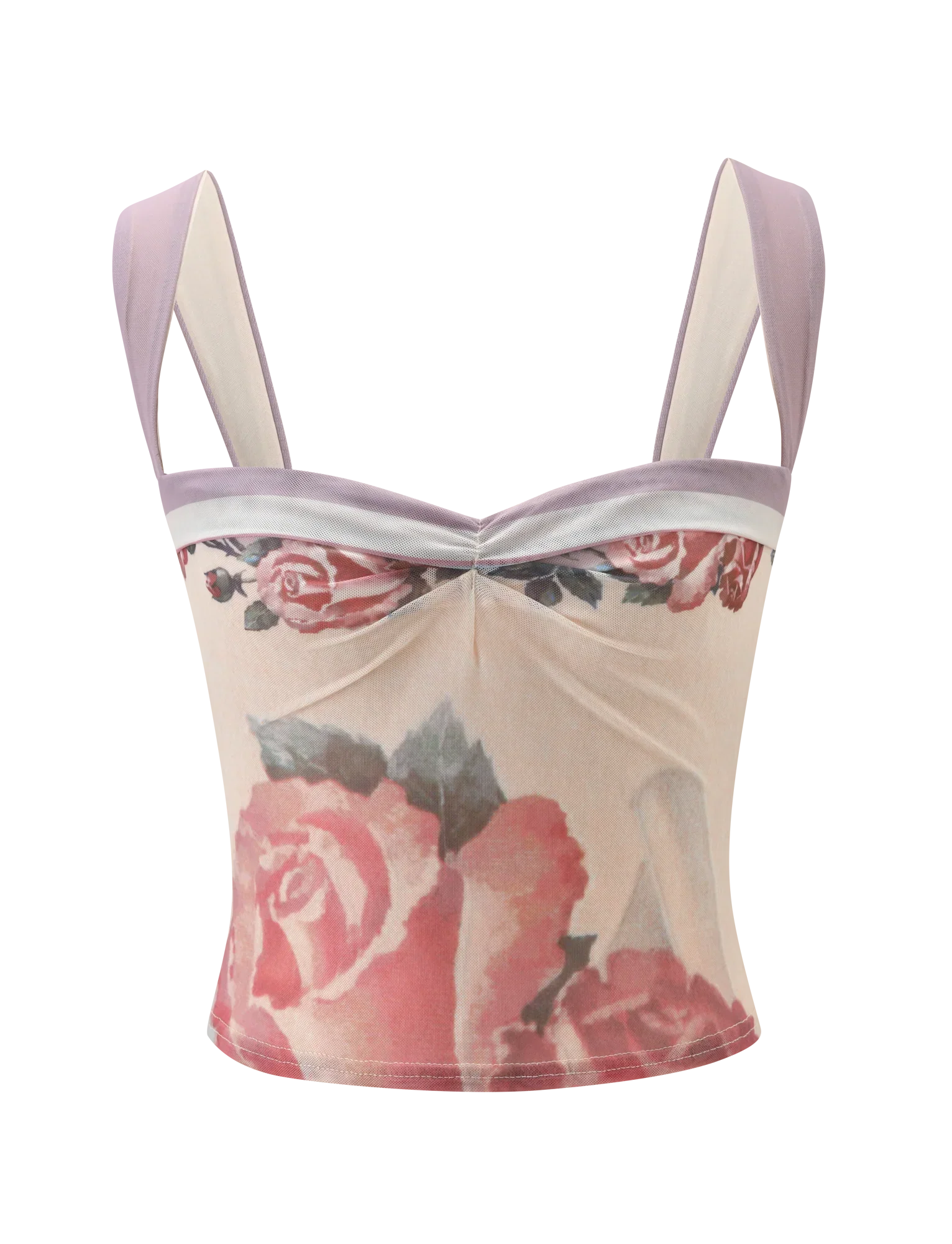 RAFFIE PRINTED CORSET POSTCARD FLORAL