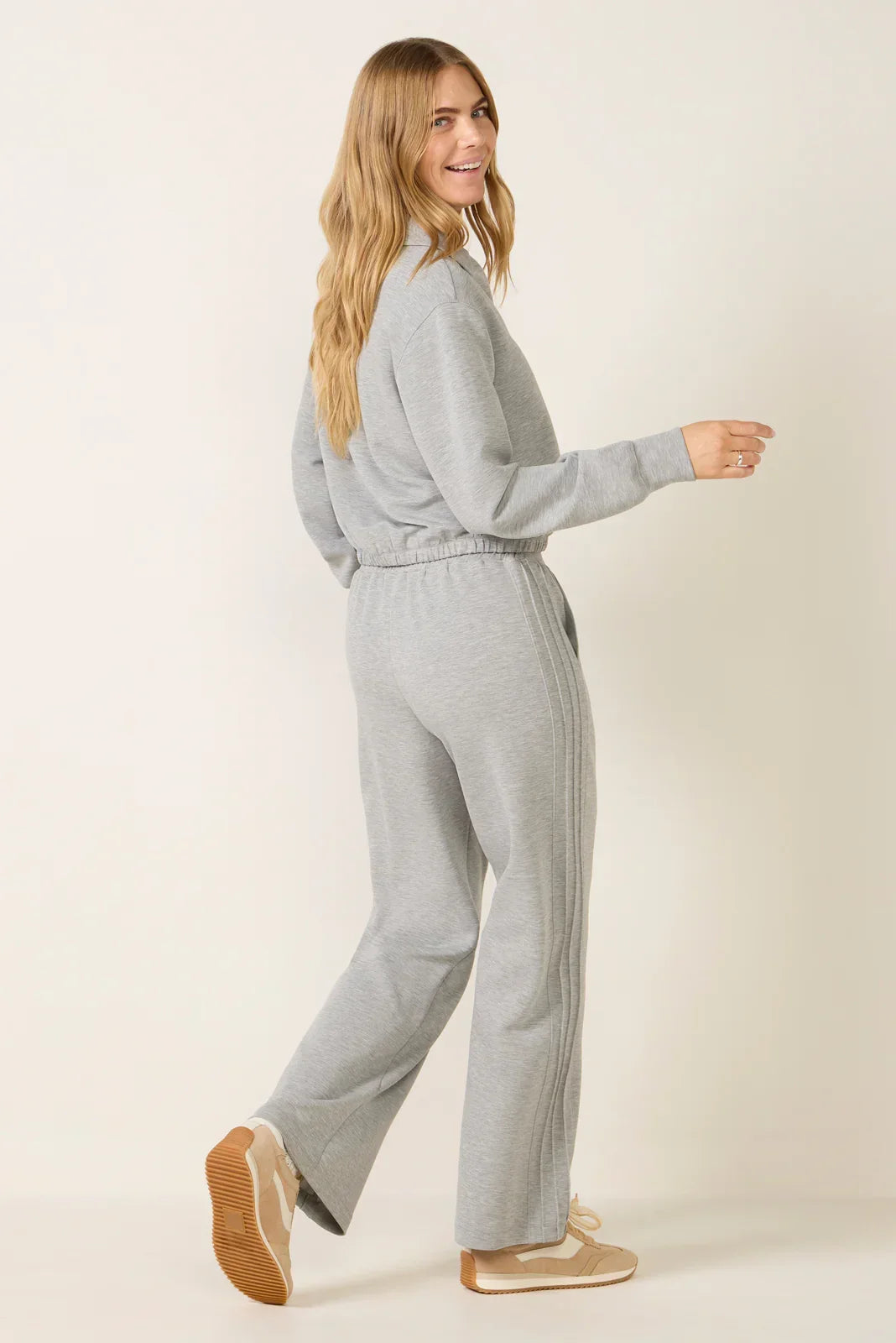 Cambrie Wide Leg Pintuck Pant