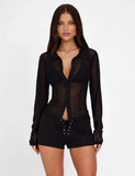 AHLING LONG SLEEVE TOP BLACK