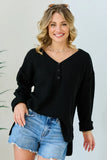 Blaire Black V Neck Sweater SALE