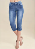Cindy Capri Jeans Medium Wash