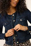Collarless Trucker Jacket