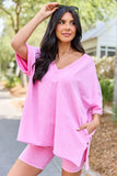 Britton Pink Oversized Tee