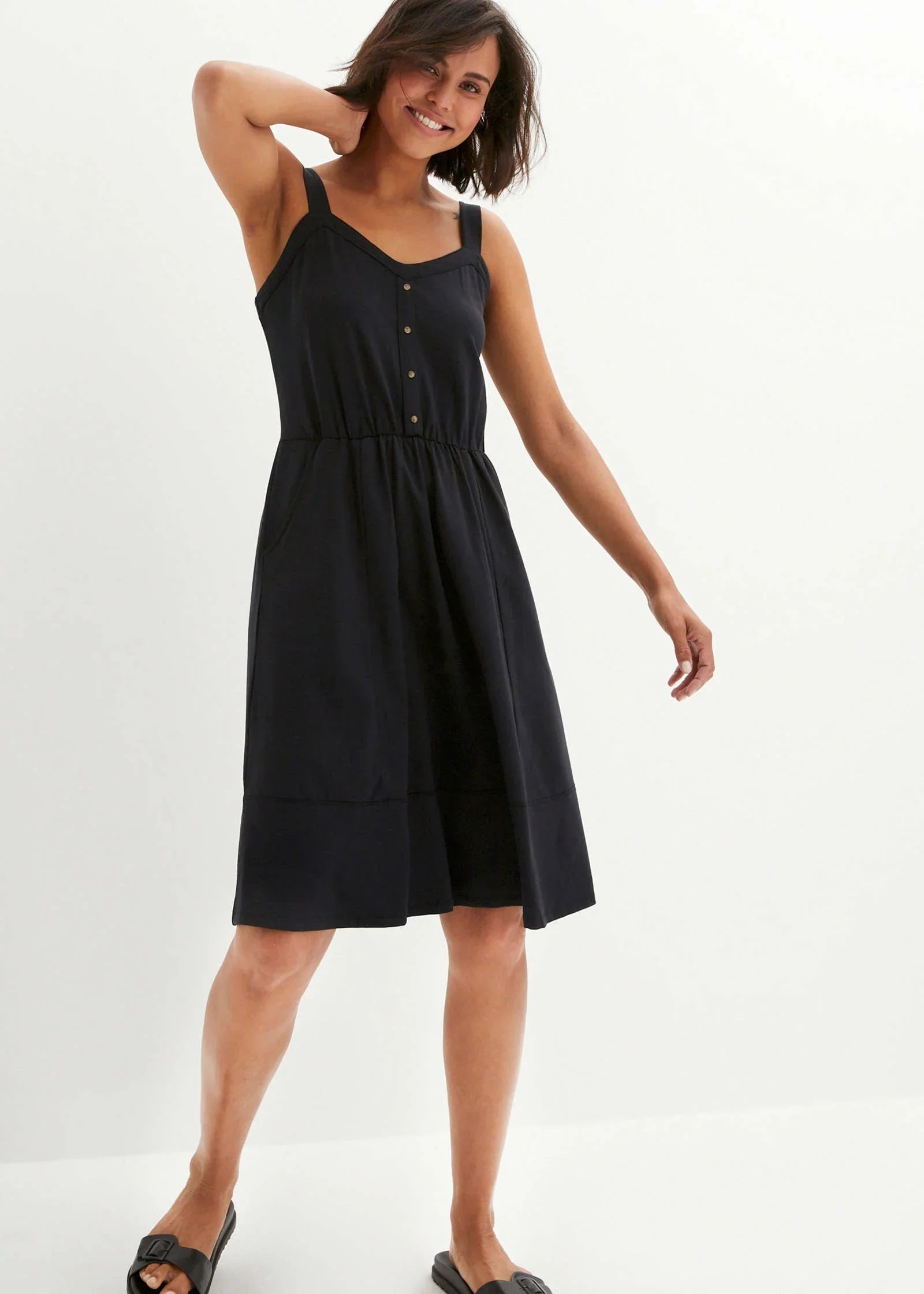 Jersey Sun Dress Black