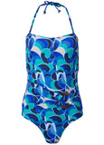 Bandeau Ring One Piece Blue Abalone