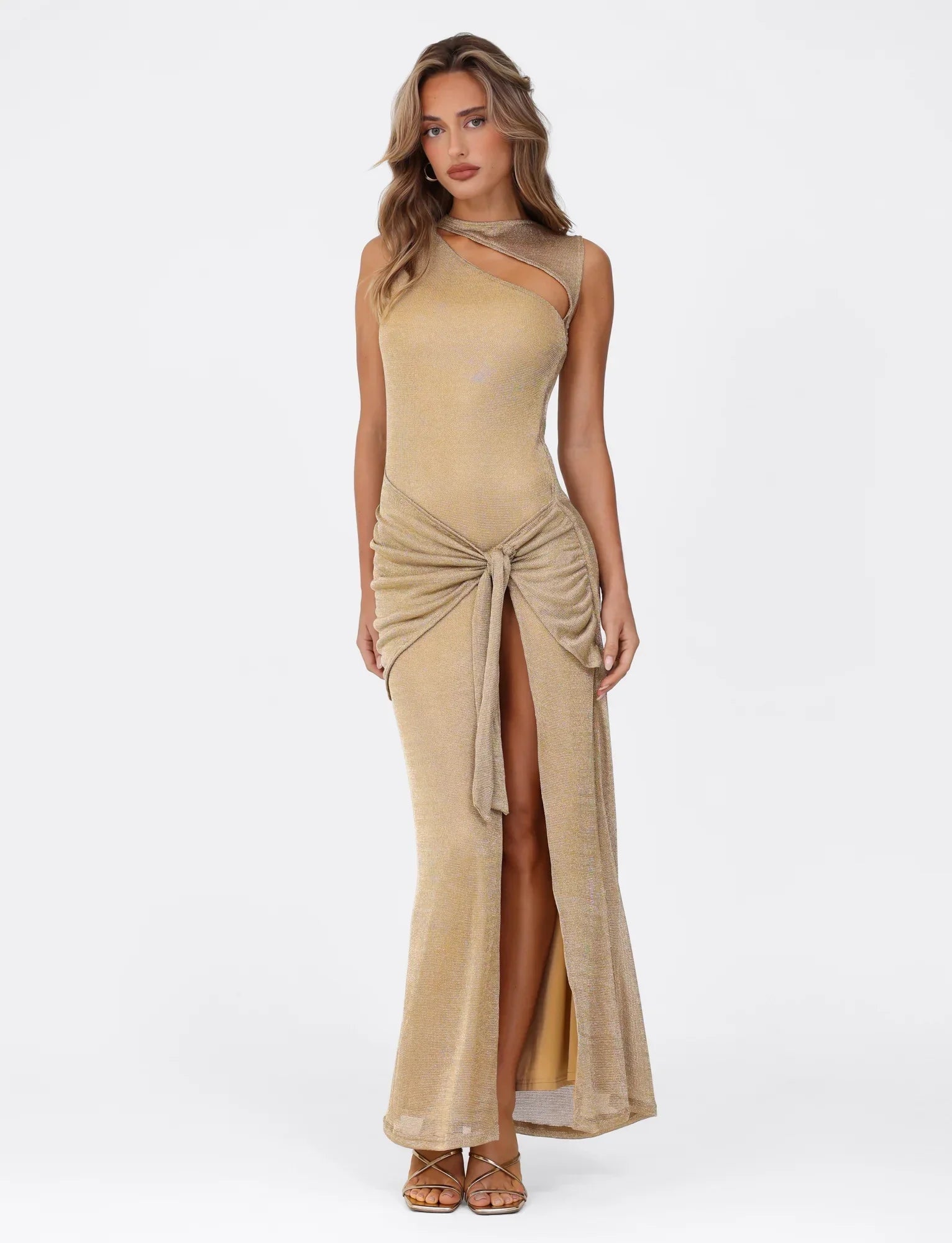 AZELMA MAXI DRESS GOLD