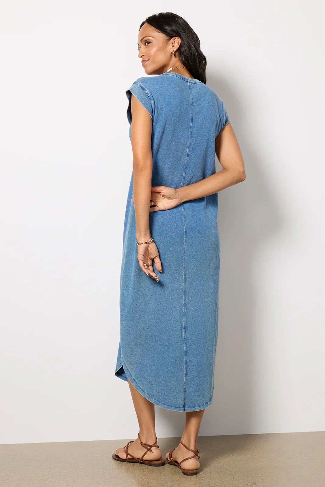 Calabasas Jersey Denim Dress