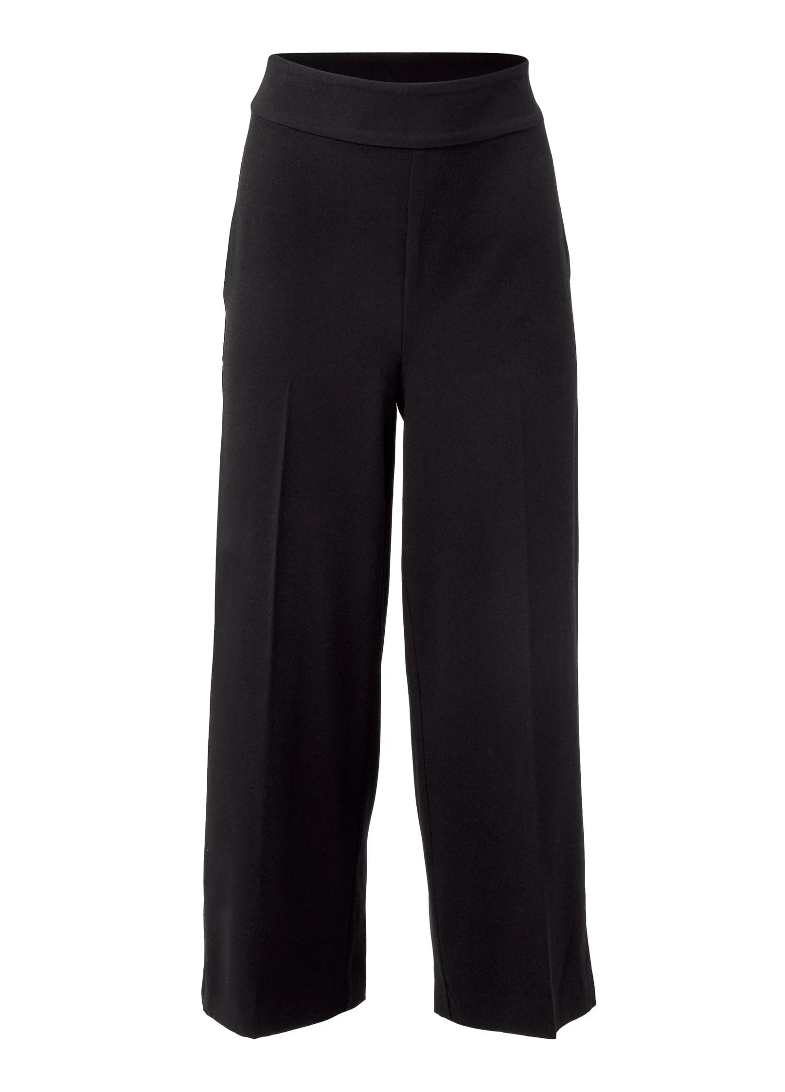 Crop Wide Leg Pants Black