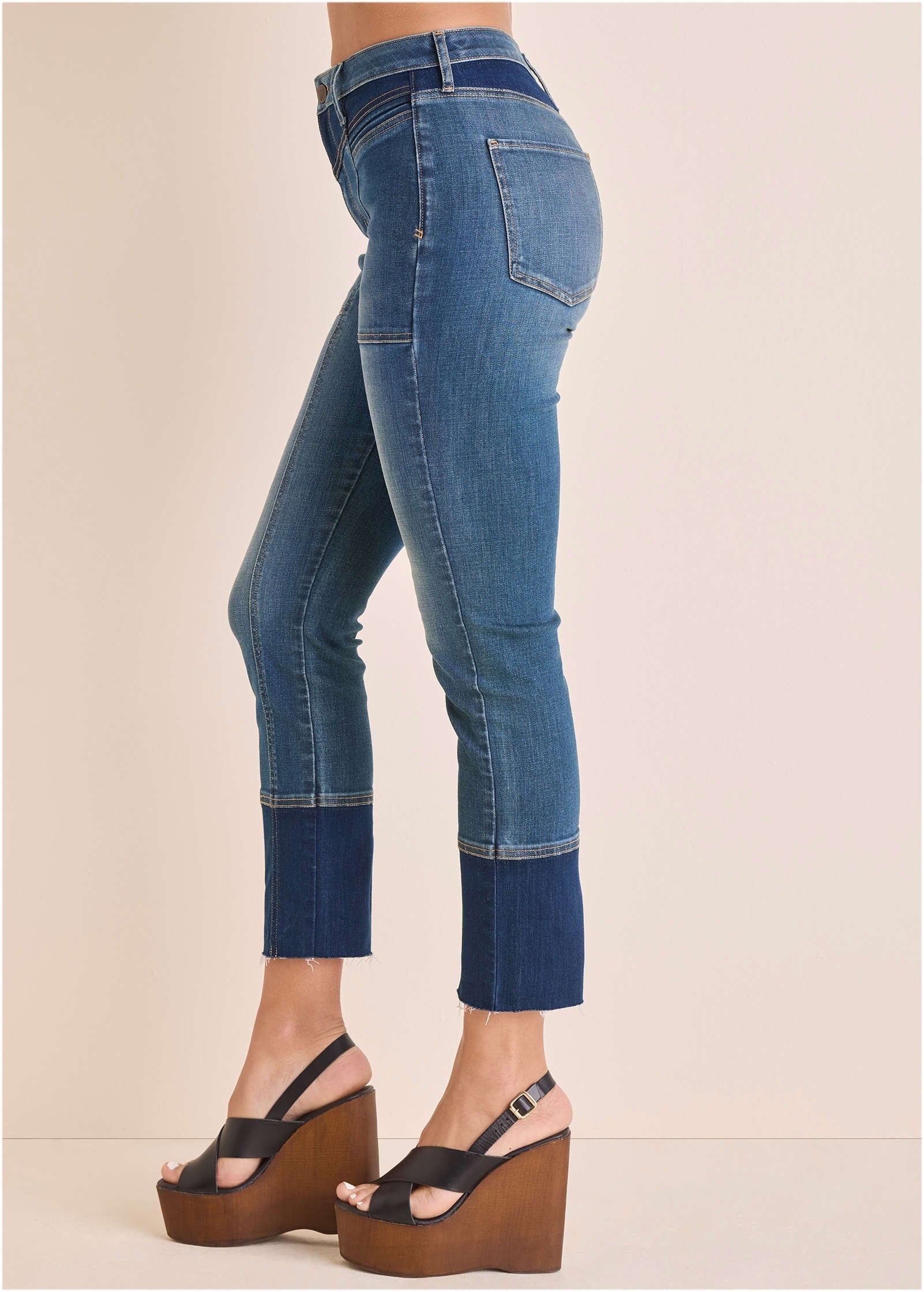 Audrey Straight Leg Jean Medium Dark Wash