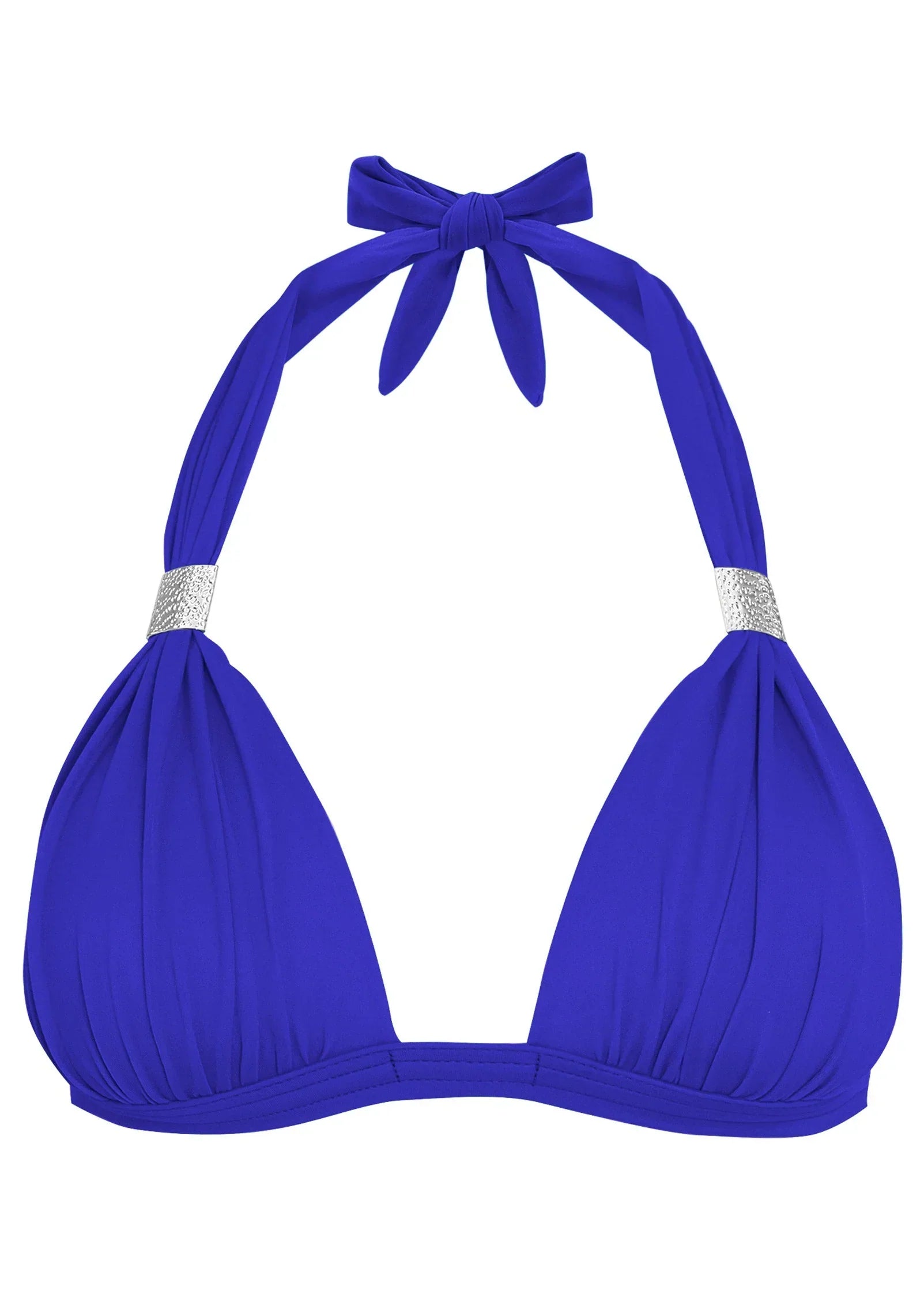 Goddess Push Up Halter Top Cobalt Blue