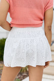 Colleen White Eyelet Skort