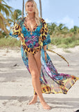 Long Kimono Cover Up Jungle Party