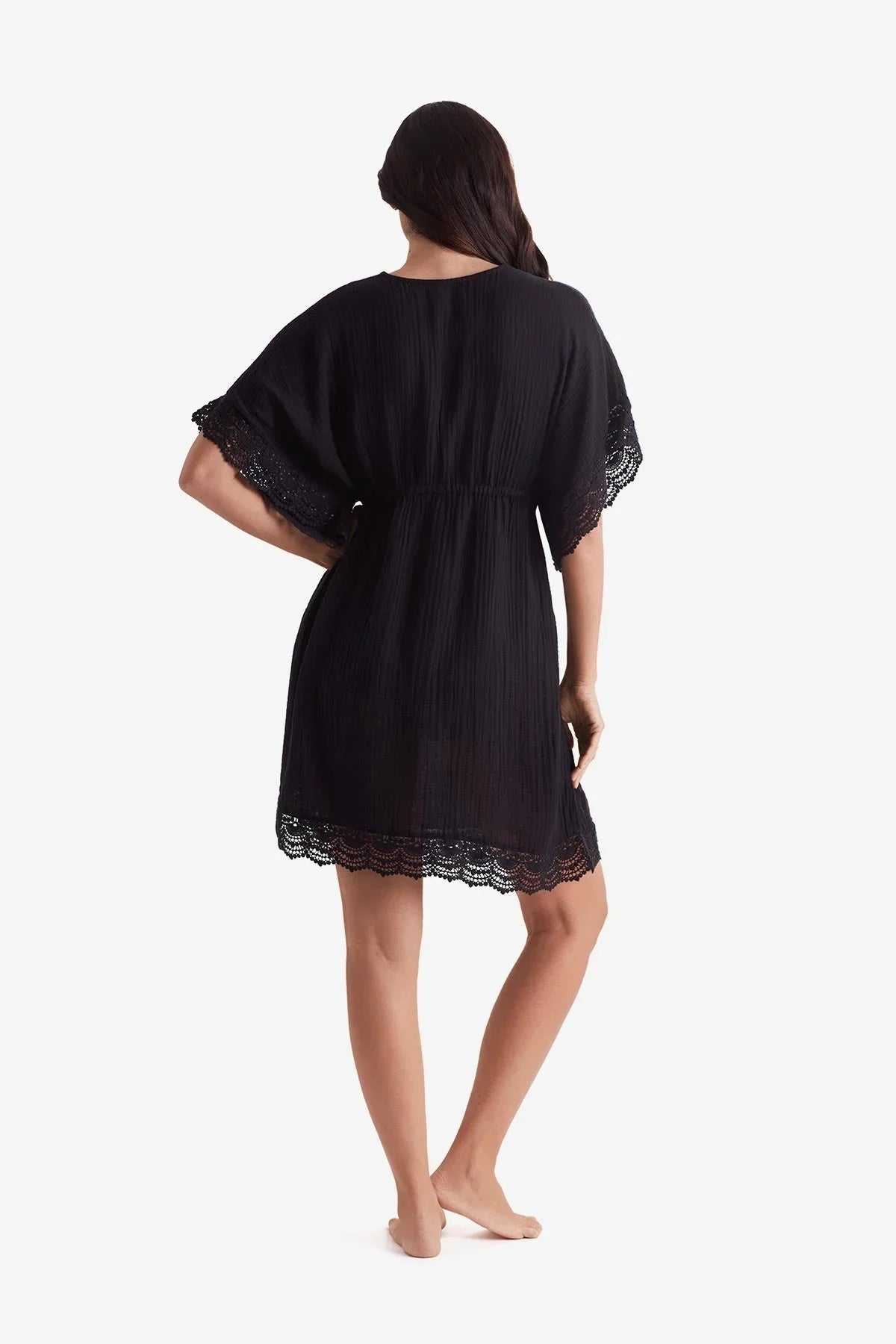 Horizon Tunic Black Bliss Gauze