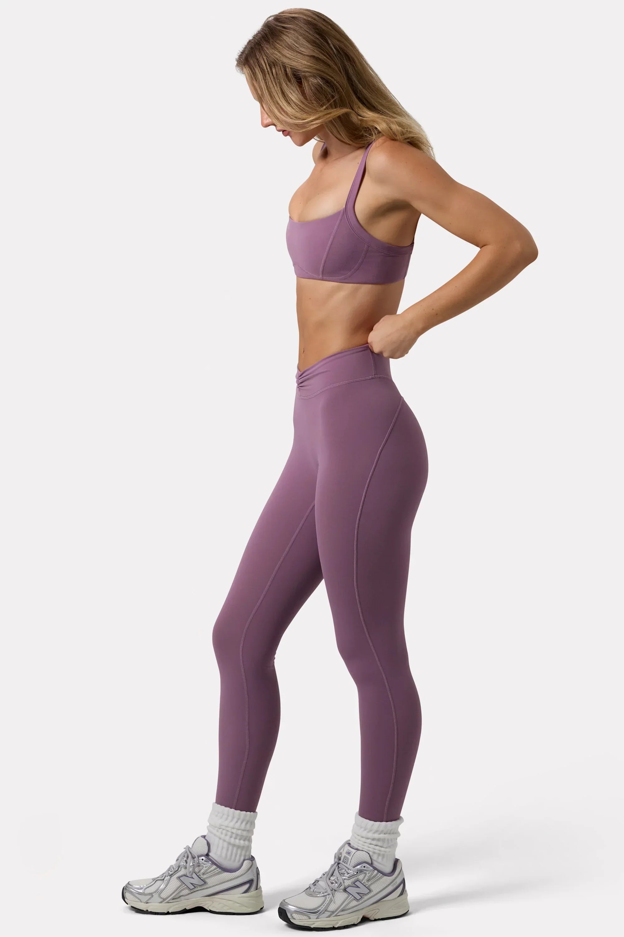 Soft Active Ruched Leggings in Dusk