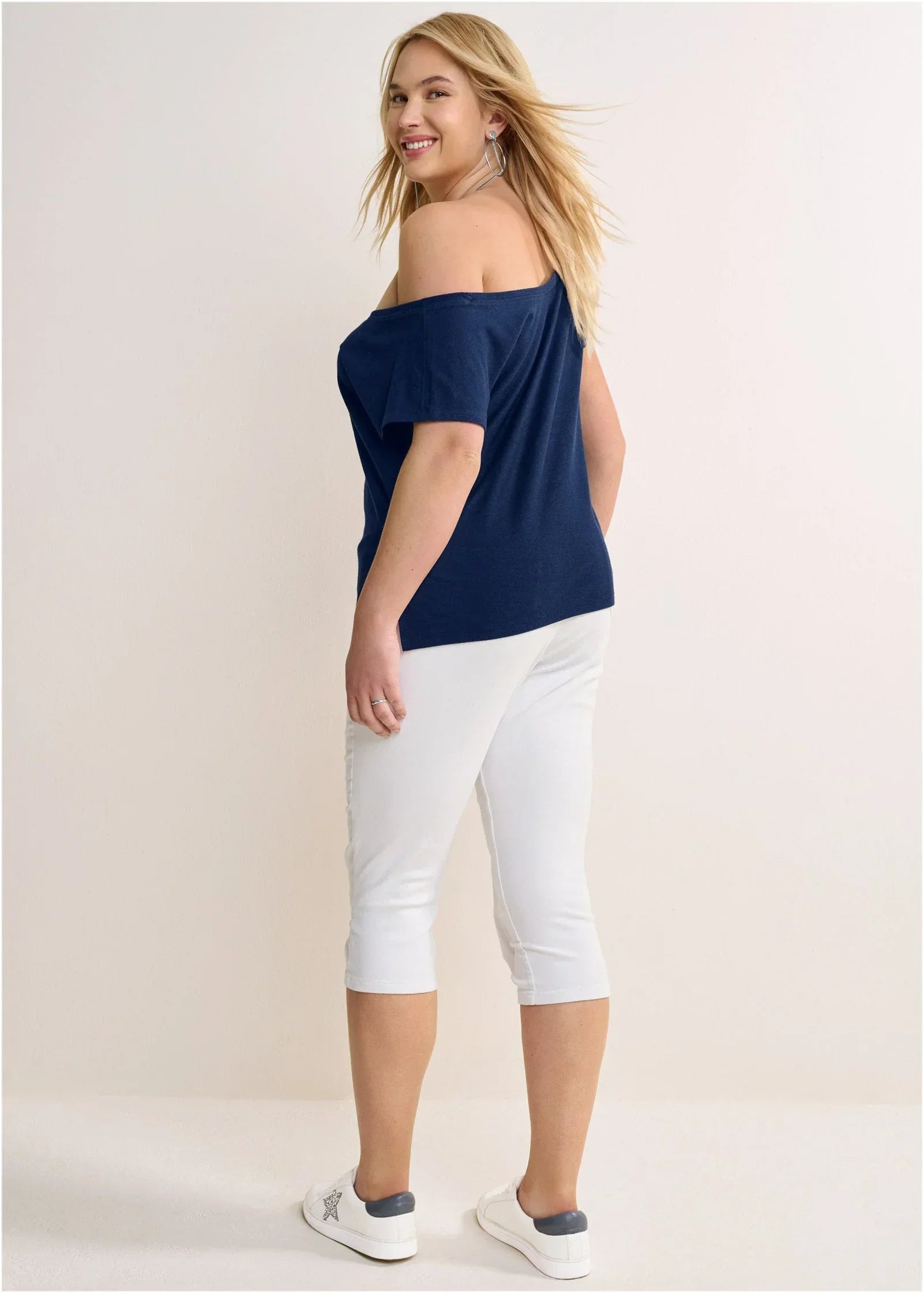 Americana Lounge Top Navy Multi